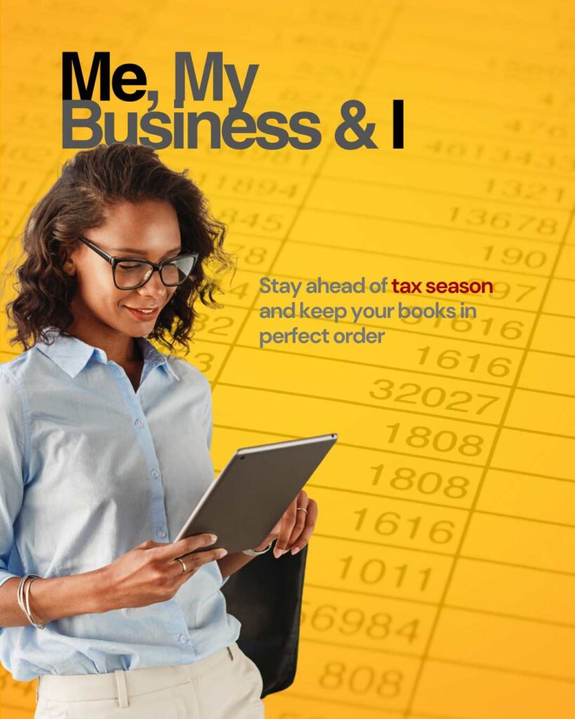 A tablet displaying bookkeeping tools held by a person, surrounded by financial graphics. Ideal for Australian small businesses looking for affordable and remote bookkeeping solutions.